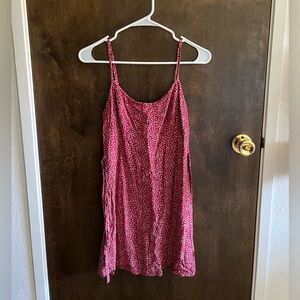 Brandy Melville red sundress with white flowers